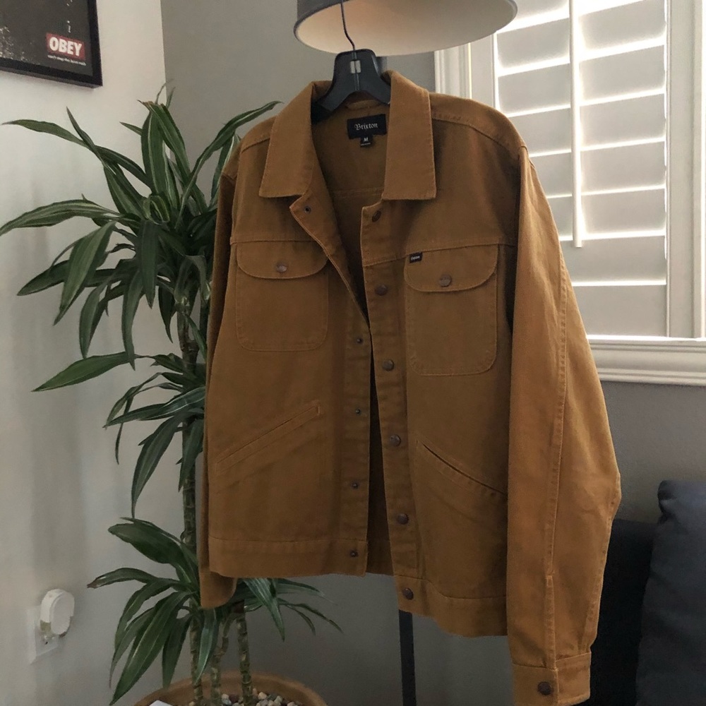 Brixton “Harlan II” Tan Canvas Jacket (Size MD)